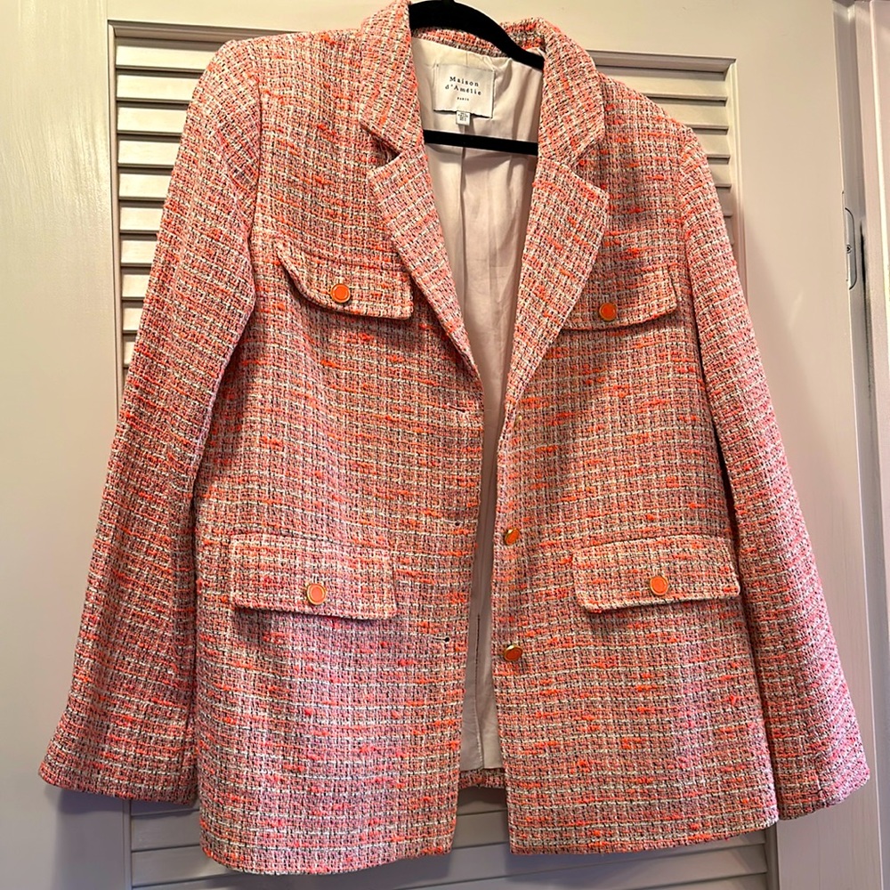 Bright pink blazer